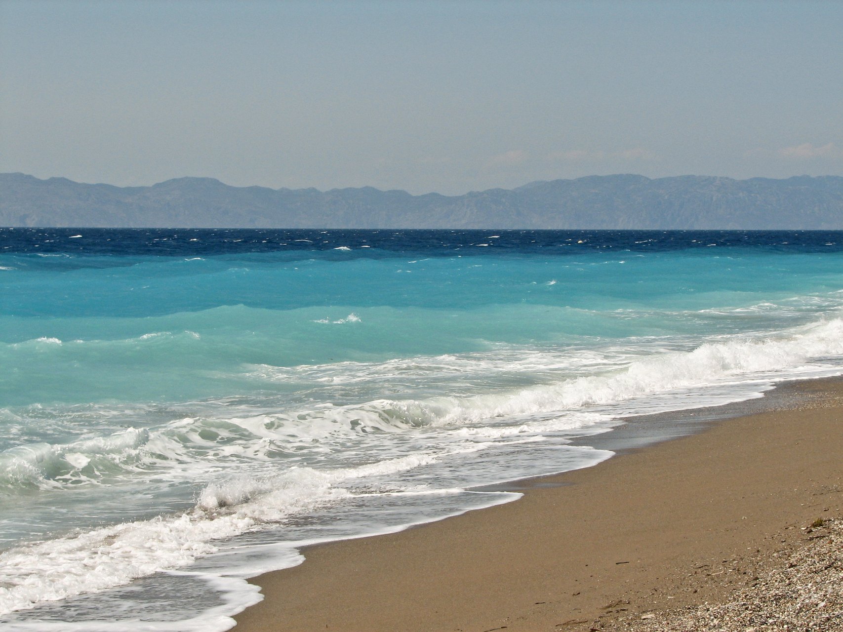 Ixia Beach shoreline, Rhodes